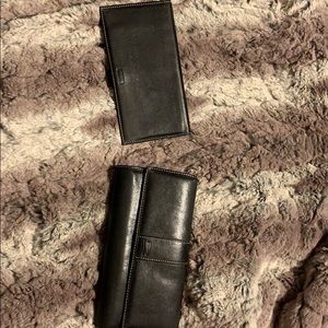 Coach wallet with checkbook cover.